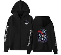FDTURES personalità Manga Solo Leveling Sung Jin-Woo Eyes Hoodies Uomini Divertente Anime Cool Stampato Moda Casuale Inverno Vestiti Oversize-color5||XXL
