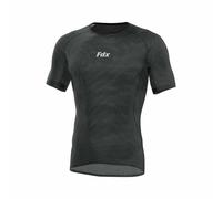 FDX Maglia Intima Cool Mesh a Mezza Manica - Estiva, Ultraleggera, Traspirante e antiodore, Ideale per Ciclismo, Corsa, Palestra, Allenamento ed Escursionismo (Black, Large)
