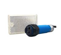 FDYZCIYI Sensore Ottico M18 2m Specchio fotoelettrico Riflettente Interruttore di prossimità PE18 for la Produzione di Fibra Ottica(Pe18-r2,PNP No-NC)