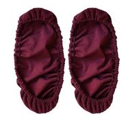 FDzkrtvm Copri-Sedia da Ufficio Elasticizzato e Rimovibile, Copri braccioli for Sedia da scrivania, 4 Pezzi, Multicolore, resilienza, Elasticità, Resistenza ai Graffi, rimozione(Wine Red)