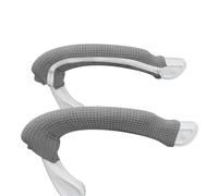 FDzkrtvm Copri-Sedia da Ufficio Elasticizzato e Rimovibile, Copri braccioli for Sedia da Ufficio 1 Paio di Fodere Elastiche Jacquard con Cerniera Multicolore in Spandex(Light Grey)