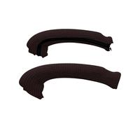 FDzkrtvm Copri-Sedia da Ufficio Elasticizzato e Rimovibile, Copri braccioli for Sedia da Ufficio 1 Paio di Fodere Elastiche Jacquard con Cerniera Multicolore in Spandex(Chocolate)