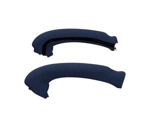 FDzkrtvm Copri-Sedia da Ufficio Elasticizzato e Rimovibile, Copri braccioli for Sedia da Ufficio 1 Paio di Fodere Elastiche Jacquard con Cerniera Multicolore in Spandex(Blue)