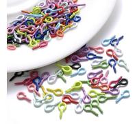 FDzkrtvm Mini Ganci ad Occhiello a Vite, Ganci con Occhielli a Vite Piccoli in Acciaio Inossidabile for la creazione di Gioielli(Random Mix)