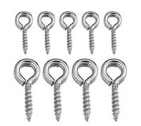 FDzkrtvm Mini Ganci ad Occhiello a Vite, Perni a Vite in Acciaio Inossidabile Ganci Occhielli Fermagli for Gioielli Fai da Te Argento 4x8 4x10 5x12(5x12)