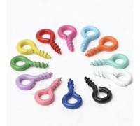 FDzkrtvm Mini Ganci ad Occhiello a Vite, Perni con Occhiello a Vite in Acciaio Inossidabile Multicolore 8x4mm/9x4mm 200/400/600/800 Pezzi(8x4mm,200pcs)