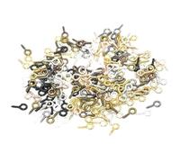 FDzkrtvm Mini Ganci ad Occhiello a Vite, Perni con Occhiello a Vite Piccoli in Acciaio Inossidabile Multicolore 4-6,5x8-13 mm(Random Mix Color,6.5x13mm)