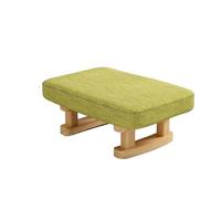 FDzkrtvm Panca da meditazione in legno con cuscino | Casa Multicolor: Piccolo Sgabello Con Cuscino for Il Divano Del Corridoio Del Soggiorno(Green)