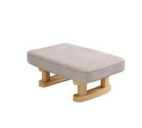 FDzkrtvm Panca da meditazione in legno con cuscino | Casa Multicolor: Piccolo Sgabello Con Cuscino for Il Divano Del Corridoio Del Soggiorno(Grey)