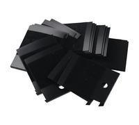 FDzkrtvm Schede espositive per orecchini e collane, Cartoncini for orecchini, 300 pezzi, organizer for gioielli, in plastica, velluto, da appendere, nero