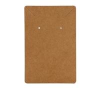 FDzkrtvm Schede espositive per orecchini e collane, Schede espositive for orecchini, 600 pezzi, forniture di gioielli multicolori fai-da-te(6x9cm Brown)