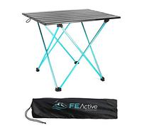 FE Active Tavolo Pieghevole Compatto - In alluminio, Portatile Ultraleggero per Spiaggia, Escursionismo, Campeggio, Sport, Pesca, Giardino | Disegnato in California