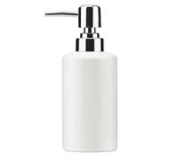 FE - Dispenser di sapone liquido, 300 ml, in ceramica, per shampoo, per cucina, bagno, bagno (bianco)