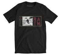 FEA Merchandising - Maglietta da uomo con scritta "Rage Against The Machine Smoke Grenade", Nero, L