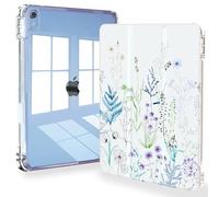 Feams Custodia per iPad (A16) 11a generazione 11 pollici 2025, iPad 10a generazione 10,9 pollici 2022, custodia sottile per iPad A16 custodia posteriore trasparente con portapenne e spegnimento