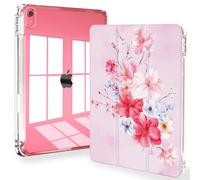 Feams Custodia per iPad (A16) 11a generazione 11 pollici 2025, iPad 10a generazione 10,9 pollici 2022, custodia sottile per iPad A16 custodia posteriore trasparente con portapenne e spegnimento