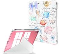 Feams Custodia per iPad (A16) di 11a generazione 11 pollici 2025, custodia per iPad di 10a generazione 10,9 pollici 2022, custodia pieghevole a Y con retro trasparente con modalità orizzontale