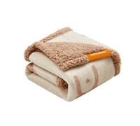 Feandrea Coperta Impermeabile per Cani, Coperta Animali Domestici in Sherpa per Cani Nani e di Piccola Taglia, Gatti, 101 x 73 cm, M, Coprisedile Reversibile Lavabile in Lavatrice, Beige PPB040K01
