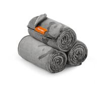 Feandrea Coperte per Animali Domestici, 3 Pezzi, in flanella, Lavabili | Copridivano per Cani di piccola e media taglia, L, 127 x 102 cm, Grigio Ardesia, Collezione BASCO PPB014G01