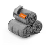 Feandrea Coperte per Animali Domestici, Coperta di 3 Pezzi Lavabili per Cani, M, 102 x 73 cm, per Cani di Piccola Taglia e in Miniatura, Copridivano in Flanella per Cani, Grigio Ardesia PPB013G01