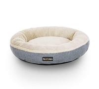 Feandrea Cuccia Divano per Cani Gatti, Forma di Ciambella, 55 cm, Grigio PGW55G
