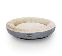 Feandrea Cuccia Divano per Cani Gatti, Forma di Ciambella, 65 cm, Grigio PGW65G