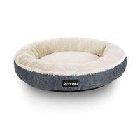 FEANDREA Cuccia per Cani Gatti, Forma di Ciambella 55 cm, Scuro Grigio PGW055G01