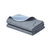 Feandrea Tappeti Lavabili per Cani, Tappeti Assorbenti Riutilizzabili, Set di 2, 122 x 61 cm, Taglia L, a Prova di Perdite, Lavabili, Antiscivolo, Alta Assorbenza, per Cavia, Criceto, Grigio PTD024G01