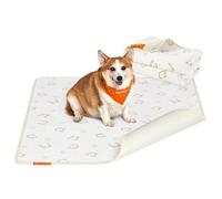 Feandrea Tappeti per Addestramento per Cani Riutilizzabili, 2 Pezzi, Lavabili, 122 x 91 cm, XL, Impermeabili, Antiscivolo, Assorbenti, Cani, Gatti, Conigli, Bianco Nuvola PTD003W01