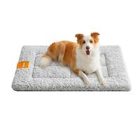 Feandrea Tappeto Caldo per Cani e Gatti, Materasso per Gabbia, Letto Coperta per Cani e Gatti, 90 x 65 cm, M, Lavabile in Lavatrice, Asciugabile, Antiscivolo, Grigio Tortora PPB002G01