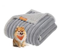 Feandrea Tappeto Impermeabile per Cani, Coperta Reversibile di Taglia S, 73 x 63 cm, per Cani in Miniatura, Copridivano, Lavabile, Grigio Tortora e Grigio Chiaro PPB033G01