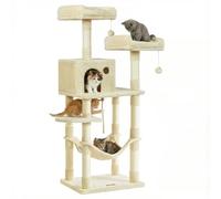 Feandrea Tiragraffi per Gatti Alto 143 cm, con 11 Pali Graffiatoi