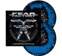 Fear Factory - Aggression Continuum (Black Blue W/ White Splatter
