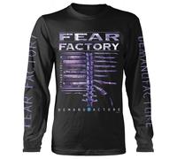 Fear Factory 'Demanufacture Classic' (Nero) Camicia A Maniche Lunghe - NUOVO