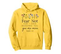 Fear for Not You Are Mine Isaiah 43:1 Bible Verse Christian Felpa con Cappuccio