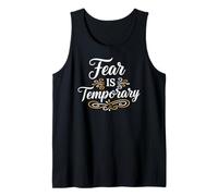 Fear is Temporary. Inspirational Motivation Typography Canotta
