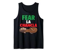 Fear La Chancla - Bandiera Messicana Messicana, Azteco, Divertente, Chicano Mex Canotta