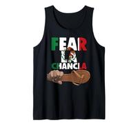Fear La Chancla Bandiera Messicana Messico Azteco Divertente Chicano Guey Canotta