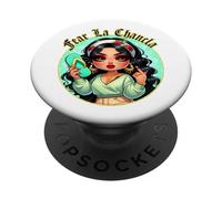 Fear La Chancla Spanish Curvy Chibi Mom Chanclazo Fregona PopSockets PopGrip Adesivo