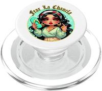 Fear La Chancla Spanish Curvy Chibi Mom Chanclazo Fregona PopSockets PopGrip per MagSafe