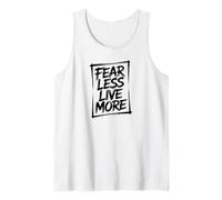 Fear Less Live More Allenamento Motivazionale ispiratore Canotta