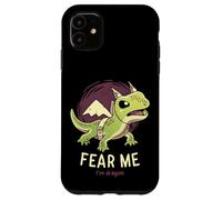 Fear Me Im Dragon // Divertente lucertola, rettile, motivazionale Custodia per iPhone 11