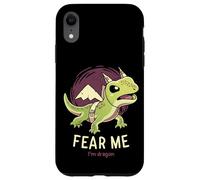 Fear Me Im Dragon // Divertente lucertola, rettile, motivazionale Custodia per iPhone XR