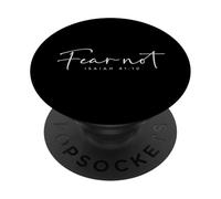 Fear Not Isaiah 41:10 Tee Christian Shirt per uomo e donna PopSockets PopGrip Adesivo