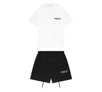 Fear Of God Essentials Bundle Completo Tee Bright White + Sweatshorts Jet Black