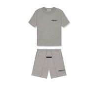 Fear Of God Essentials Bundle Completo Tee + Sweatshorts Dark Oatmeal Grigio