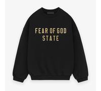 Fear Of God Essentials Fleece Crewneck State (FW24) Black Nero