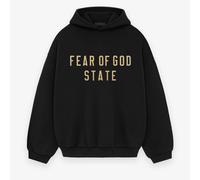 Fear Of God Essentials Fleece Hoodie State (FW24) Black Nero
