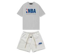 Fear Of God Essentials x NBA Bundle Completo Tee + Sweatshorts Light Heather