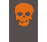 Fear Offensive - Spooky Skull Journal Notebook - Grey/Orange: A5, 100 Pages lined & blank, Hardcover